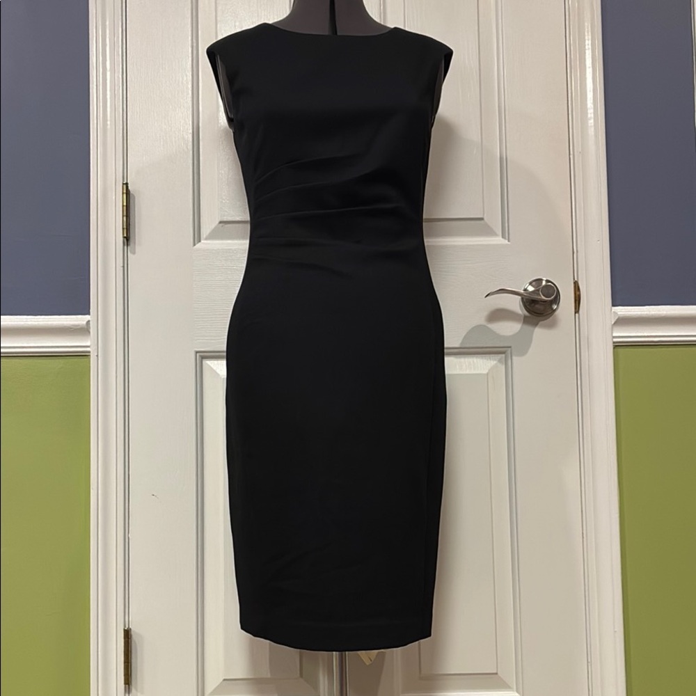 Ellen Tracy Dress Size 6 Black Sleeveless Sheath New w/out tags classic LBD